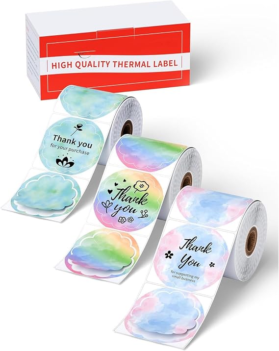 M110 Thermal Labels Round - 420 Pcs 1.97"(50MM) Print Master Labels Refill