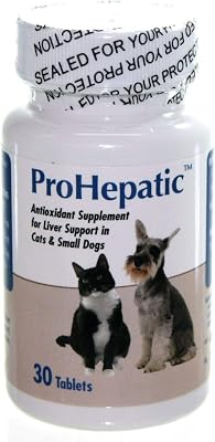 Liver Antioxidant Formula Support for Small Dog Cats 30 Tablets
