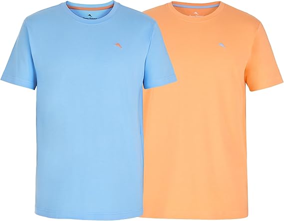 Tommy Bahama - Men's Essential 2 Pack T Shirts, Short Sleeve Crew Neck Stretch Jersey Top for Sleep or Lounge