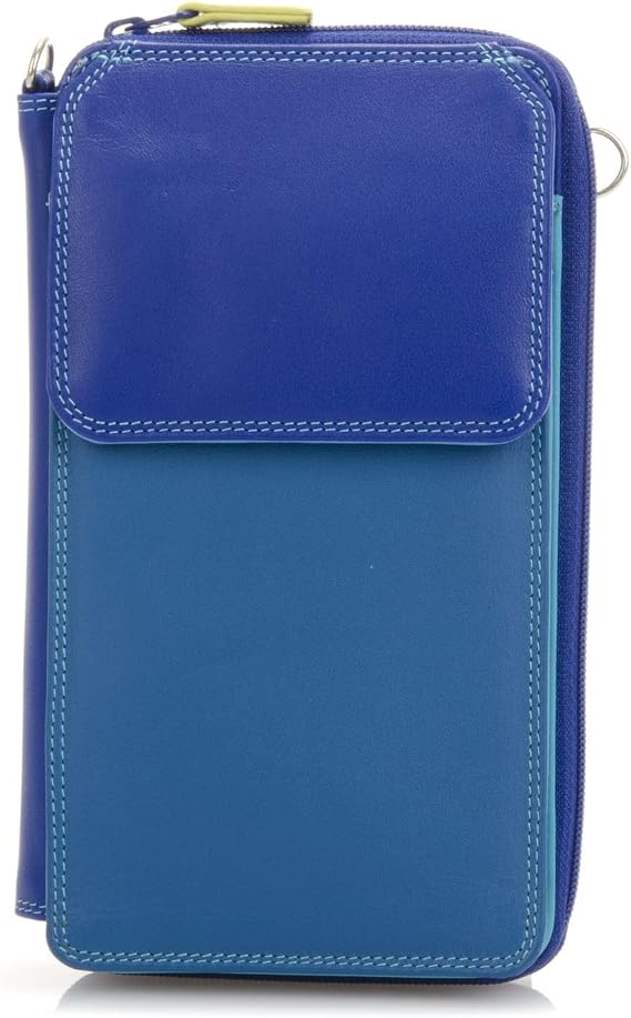 mywalit Zip Round Multi Purse with Shoulder Strap Wallet