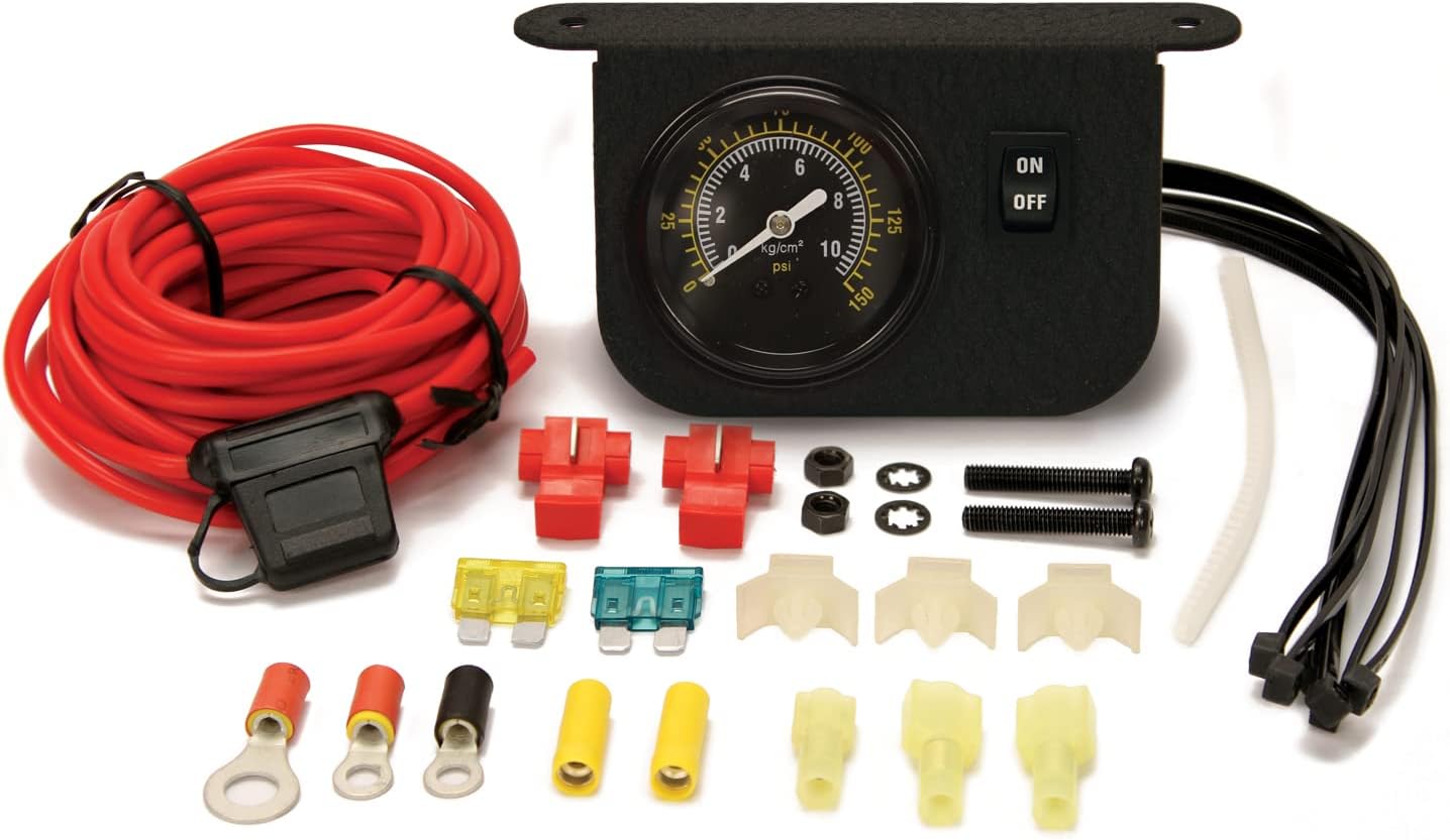 VIAIR 10061 Dash Panel Gauge Kit , Black