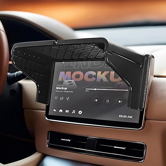 Car GPS Sun Shade, 7-12 inch Navigator Sunshade Anti-Glare Shield