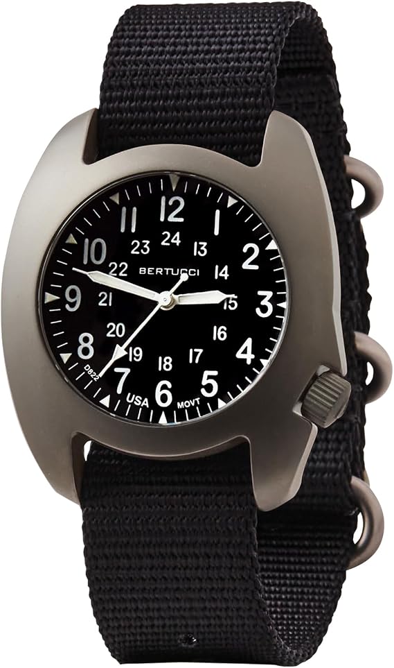 BERTUCCI D-3T Retroform Watch | Black Dial