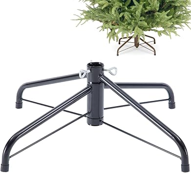 Sivya Christmas Tree Stand for 4 to 6 Foot Trees,Fits 0.86-1.25 Inch Pole (16"/40cm, Dia 1.25"/3.2cm)