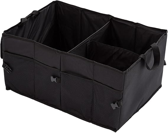 Trunk Organizer for Car, Foldable Storage Bags, Sturdy Trunk Organization for Car Accessories, Tools, 3 Compartments, Automotive Consoles and Organizers