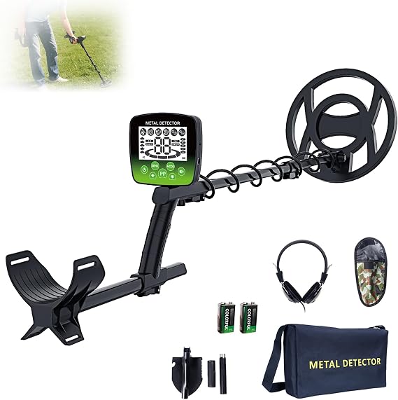 Metal Detector for Adults, 10" IP68 Professional Metal Detectors, 5 Modes de metales oro y Plata