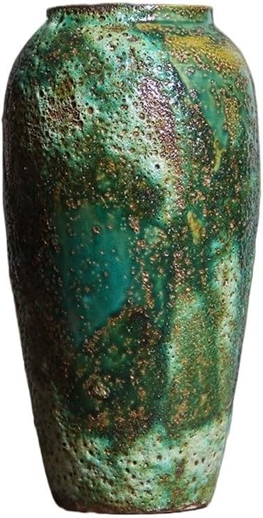 Vases for Flowers Chinese Hand-Painted Ceramic Vase Living Room Entrance TV Cabinet Flower Arrangement Decoration Home Flower Vase Flower Vases Decorative(A)