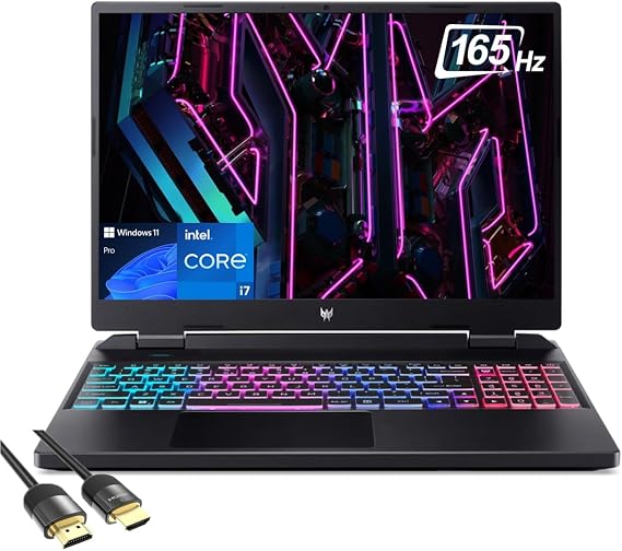 Acer Gaming Laptop, 16" WQXGA 165Hz, Core i7-13700HX, 16GB DDR5, 1TB PCIe 4.0, PDG HDMI, US Version KB, Win 11 Pro
