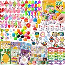 DMIGHT Easter Egg Fillers, with 291 Pcs Small Toys Prizes Bulk Easter Gift for Kids, Easter Egg Hunt Easter Basket Stuffers for Toddler