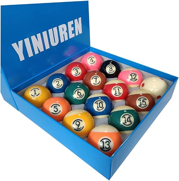 Billiard Balls Pool Balls 2-1/4 Inch Class AAA Pool Billiard Ball Set