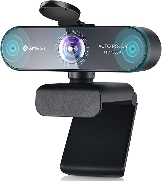 EMEET NOVA 1080P Webcam with Microphone, Auto Focus, 96View Web Camera