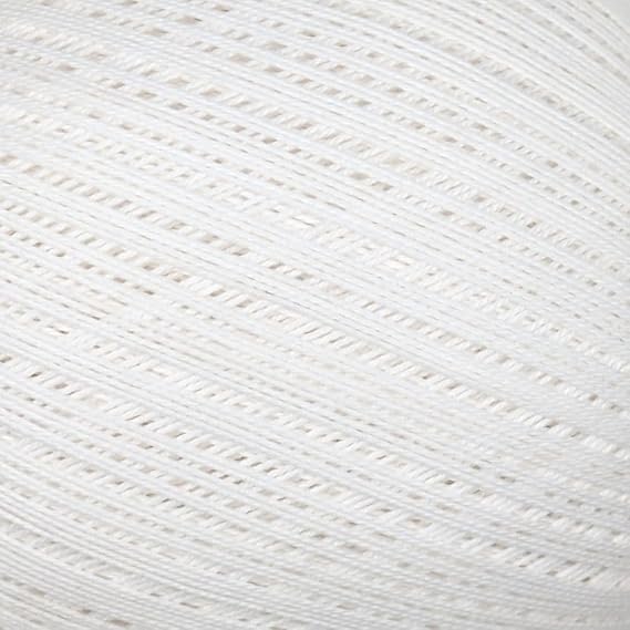 #10 Premium Mercerised Egyptian Cotton Crochet Thread - 3 Ply Pearl-Effect Finish - Soft, Strong & Lustrous - 100g - Daisy Crochet Cotton 100 White