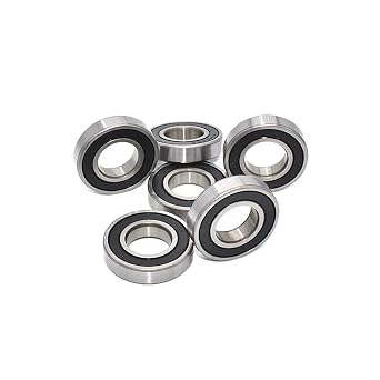 Deep Groove Double Rubber Seal Bearings 16003RS Bearing 17 * 35 * 8(mm) ABEC-5 Rubber Sealing Type Chrome Steel Deep Groove Bearing