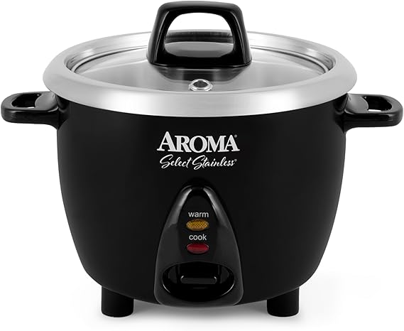 Aroma Select Stainless Steel 6 Cup Rice Cooker Inner Pot