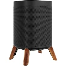 Real Wood Stand Compatible for Sonos One, One SL, Play:1 Home Speaker,Tripod Mount Accessories Protect Sonos get Better Sound,Secure Stable Sturdy Wooden Holder fit sonos one gen2,Walnut