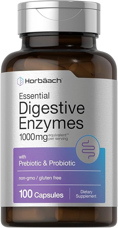 Horbaach Essential Digestive Enzymes | 100 Capsules