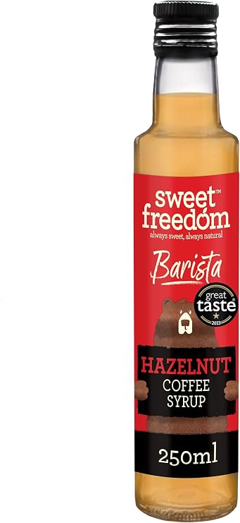 Sweet Freedom Barista Hazelnut Syrup 250 ml Bottle (Pack of 1)
