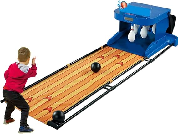 Bowling Alley Arcade Game, Arcade Bowling Game, Indoor Bowling Ball Sports Game Console with LED Scoreboard with Automatic Reset, Simulation Sound - Fun for Children and Adults(3.5m)