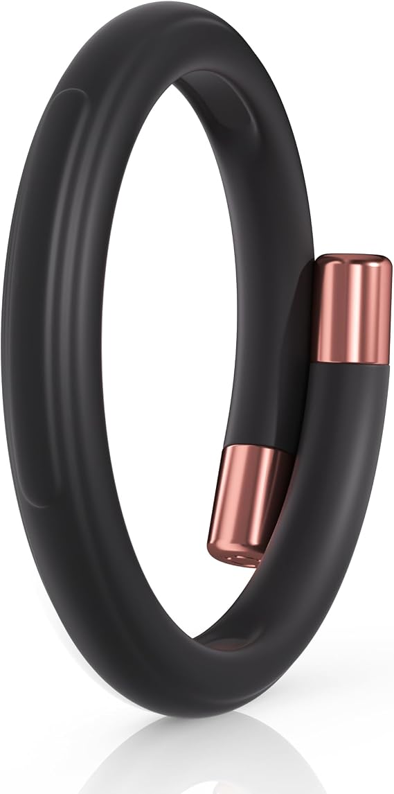 BuggyBands Refillable Mosquito Repellent Bracelets for Adults, 1 Pack Black