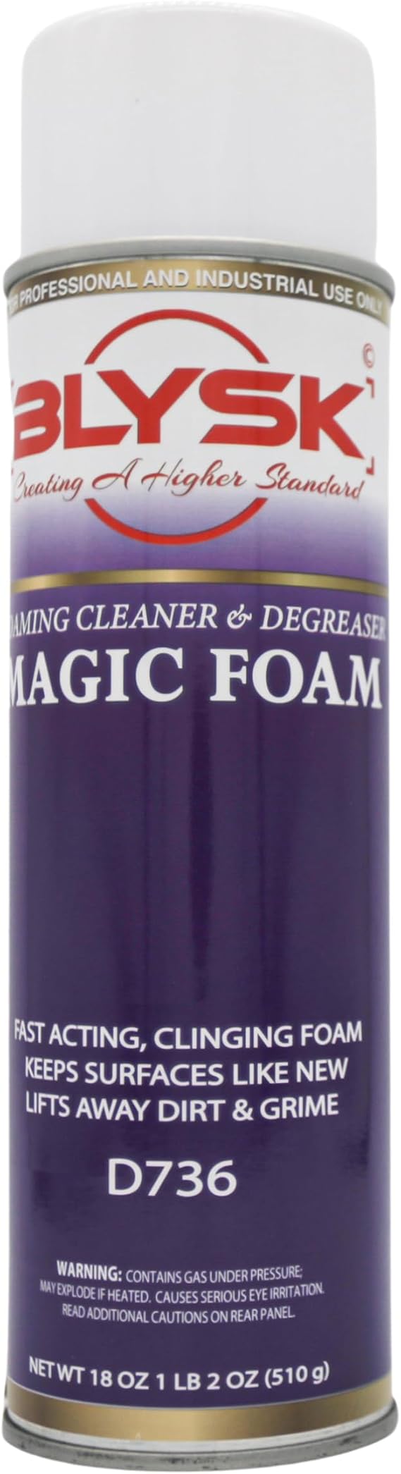Magic Foam Cleaner & Degreaser, 18 oz, Professional Strength | Foaming, Grime, Grease Removal, Multi Surface, Deep Cleaning, Dirt Lifting, Interior Care, Exterior Care, Fast Acting