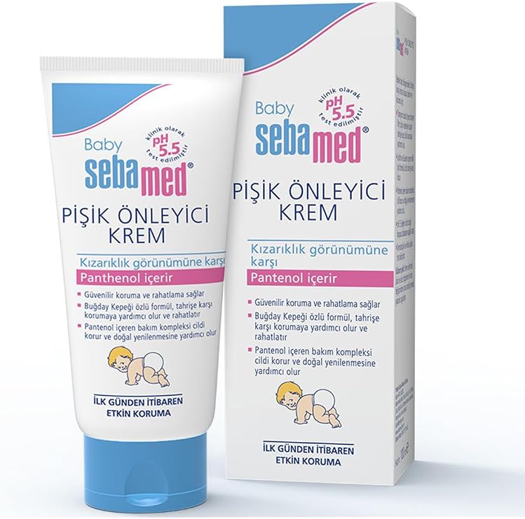 Sebamed Baby pH 5.5 Yoğun Nemlendirici Etkili Pantenol İçerikli Koruyucu Bebek Pişik Önleyici Krem 100 ml