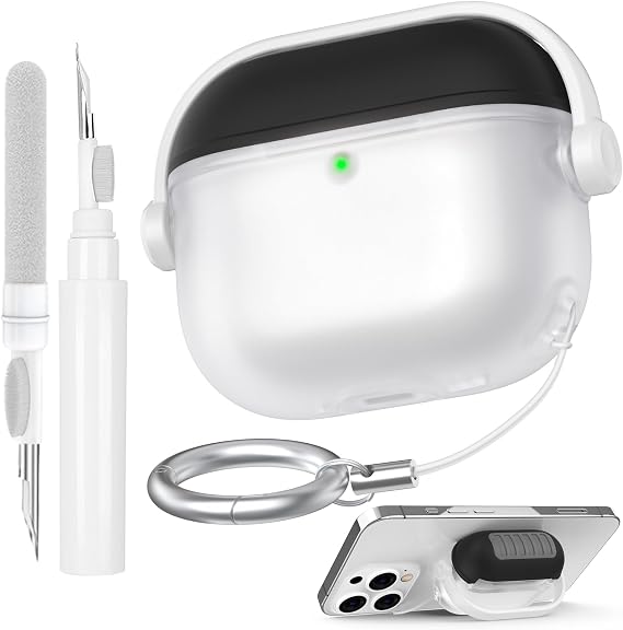 AhaStyle AirPods 4 Case Cover with Secure Lock Clip