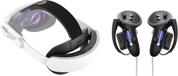 KIWI design K4 Boost Head Strap Compatible with Quest 3/3S and G4 Pro Controller Grips Accessories Made for Meta