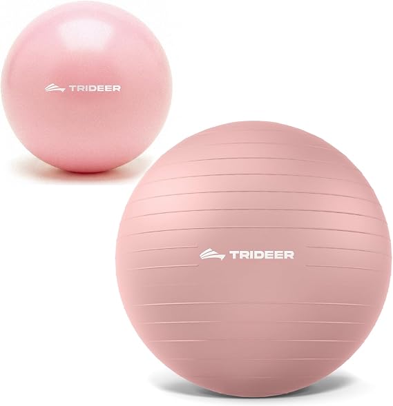 Trideer 9-Inch Pilates Bal& Exercise Ball Yoga Ball for Yoga, Core Training, Physical Therapy, Balance