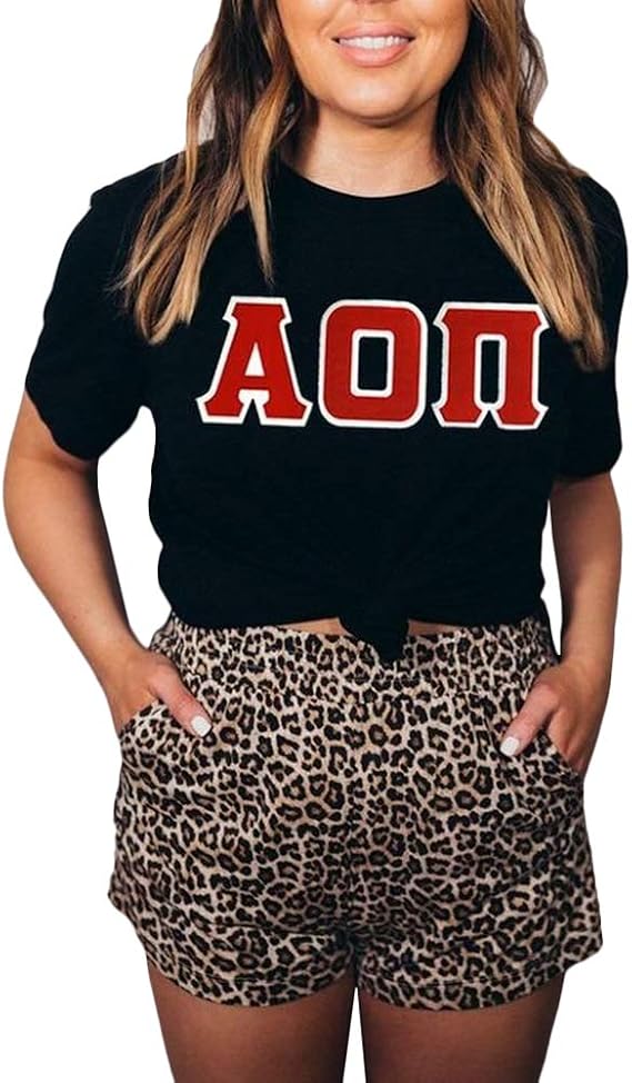 Greekgear Alpha Omicron Pi Lettered Tee