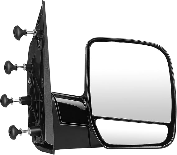 ECCPP Passenger Side View Mirrors Manual Folding Compatible with 2002 2003 2004 2005 2006 2007 2008 For Ford E150 E250 E350 E450 E550 Econoline Van Non-heated Puddle Light | 2002-2008 for Ford E150 E250 E350 E450 E550|Manual Fold Non-Heated Puddle Light|128-00818L Fo1321253|Passenger Side