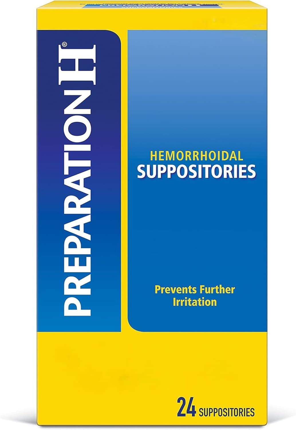 Preparation H Hemorrhoid Suppositories 24 Suppositories