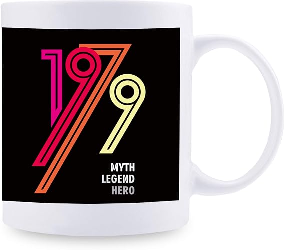 40th Birthday Gifts for Women - 1979 Birthday Gifts for Women, 40 Years Old Birthday Gifts Coffee Mug for Mom, Wife, Friend, Sister, Her, Colleague, Coworker - 11oz (Made In 1979 Mug)