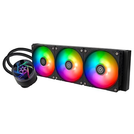 SilverStone Technology NovaPeak 360 ARGB All-in-one Liquid Cooler with ARGB Lighting Effects, SST-NP360-ARGB