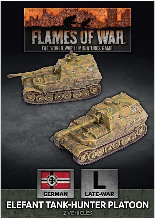 Flames of War: Bagration German Elefant Tank-Hunter Platoon (GBX163)