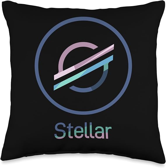 Stellar XLM Logo Digital Cryptocurrency Protocol Throw Pillow