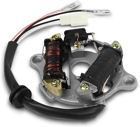 FLYPIG Magneto Ignition Stator Assembly for Yamaha PY50 PW50 Y-Zinger Peewee50 QT50 Motorbike 1981-2014