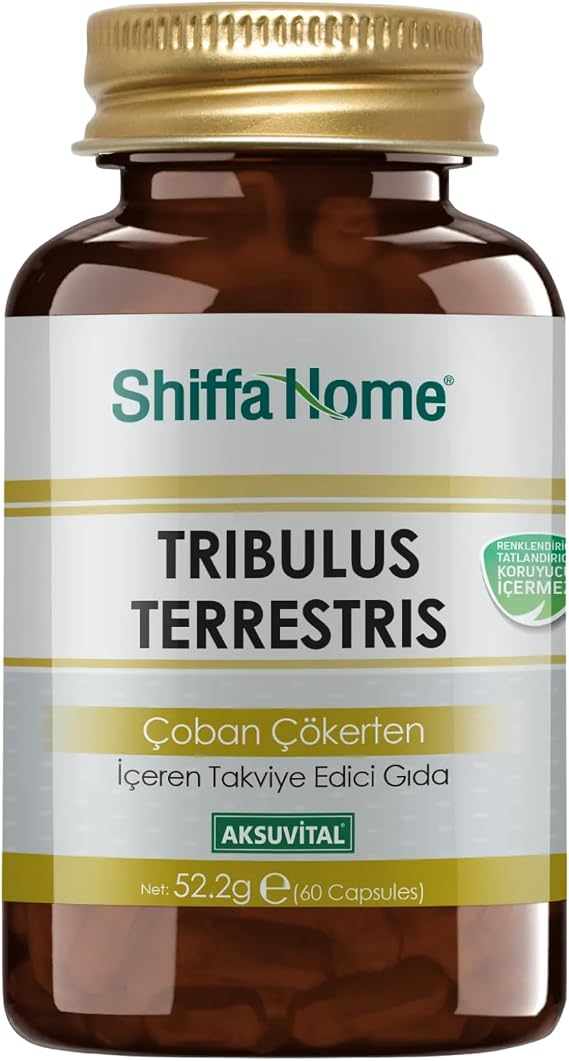 shiffahome Tribulus Terrestris Extract Capsules 60 Capsules | Herbal Supplement with Tribulus, Oat & Red Ginseng Extracts | Plant-Based Capsule Formula