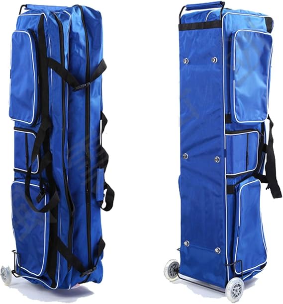 Fencing Suit Trolley Sword Bag, Fencing Sword Bag, Roller Storage Bag, 1680D Oxford Cloth - Waterproof and Durable, Suitable for Various Equipment Such as Foil/Epee/Saber,Blue