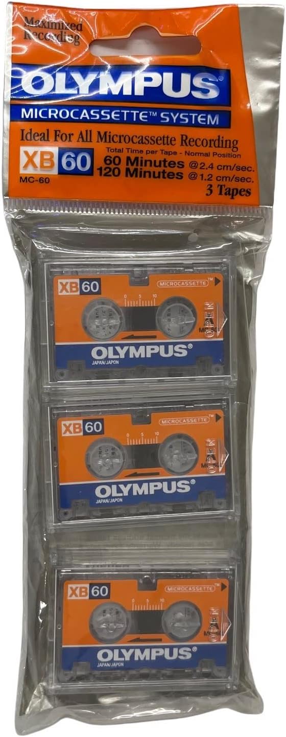 Olympus Microcassette System XB60 3-PACK