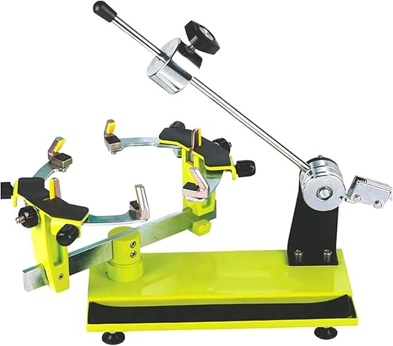 Tabletop Racket Stringing Machine, Heavy Hammer Badminton Racquet Stringing Machine,Tabletop Racket String Machine, Adjustable V-Brackets, for Tenni