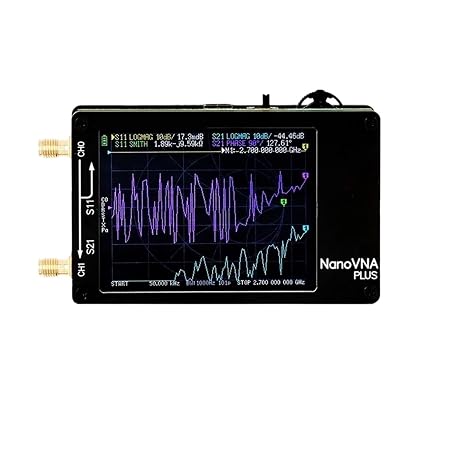 Spectrum Analyzer, 50Khz-2.7Ghz Vector Network Analyzer 1000mAh Nanovna Plus Antenna Testing Measuring Reflection Tool(Analyzer)