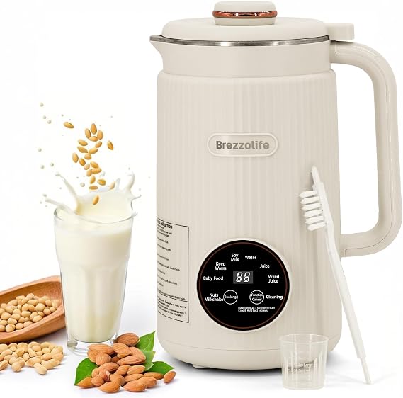 8 in 1 Automatic Nut Milk Maker Machine, 40oz Soy Milk Maker Blender