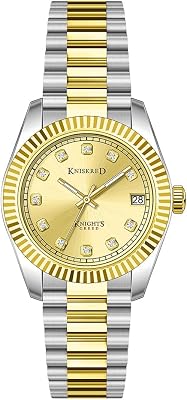 Classic Watch for Women with Crystal Accented and Solid Stainless Steel Band Ladies Dress Watch Water Resistant