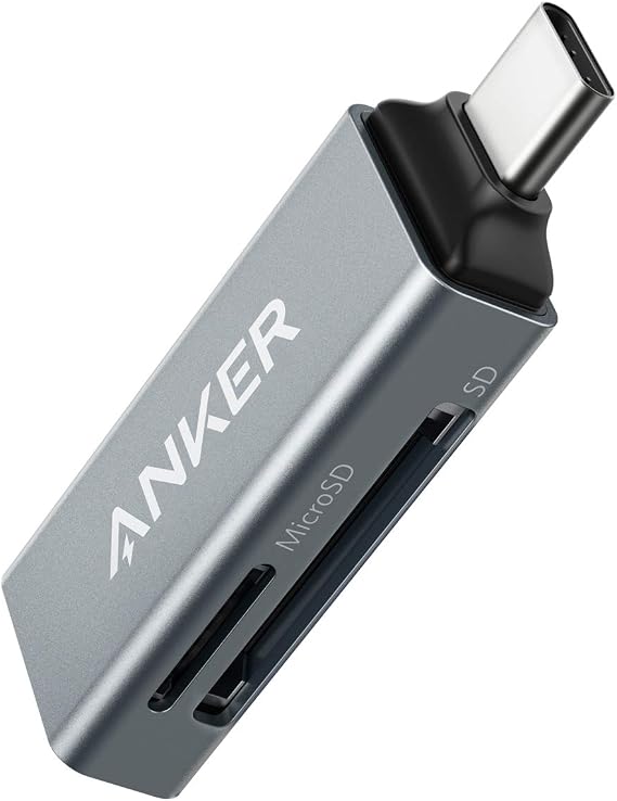 Anker SD Card Reader USB C, Dual Slots USB Type C to Micro SD Card Adapter