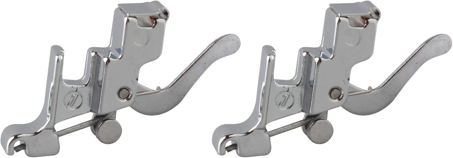 Jopto 2Pcs Durable Sewing Machine Snap On Low Shank Adapter Presser Foot Holder for Brother Singer Janome Toyota Kenmore Low Shank Sewing Machines