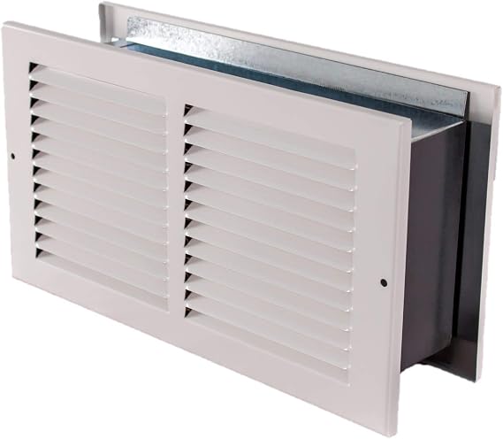 Tamarack Wall Return Air Pathway, White, 12in.W x 4in.H x 3 1/2in.D, Model# TTI-RAPR12.4