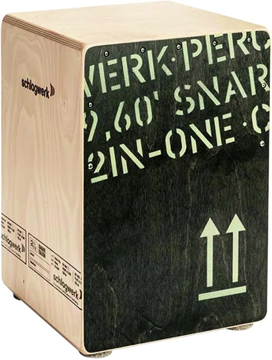 Schlagwerk CP403BLK 2inOne Series Medium Size Snare Cajon - Black