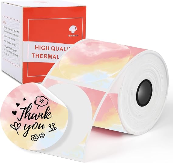 Phomemo Circle Color Labels,1.96"x1.96", for M110/M100/M220/M108, 140 PCS