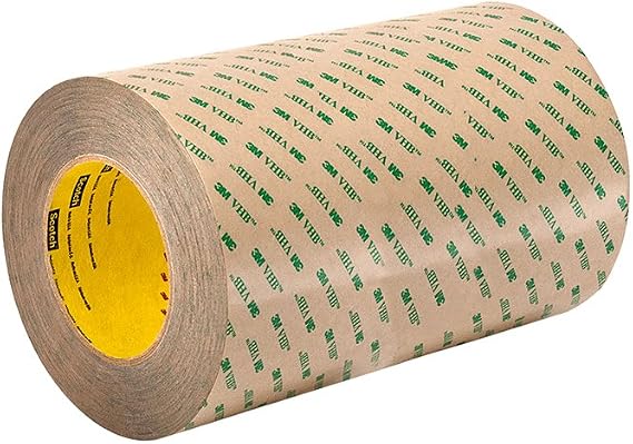 3M VHB F9473PC Adhesive Transfer Tape - 6 in x 180 ft. Transparent Tape Roll for Permanent Bonding. Adhesive Tapes