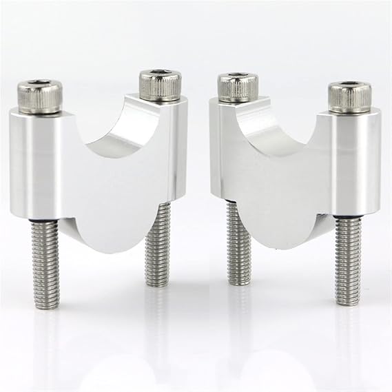 Motorcycle Riser Bars For Triumph For Speed For Triple 1050i R RS S 1200 RS For Street For Triple R RS S 675/R 765 R/RS/S 28mm 1 1/8" Handlebar Risers Mounting Riser Motorcycle Bar Riser(Silver Riser
